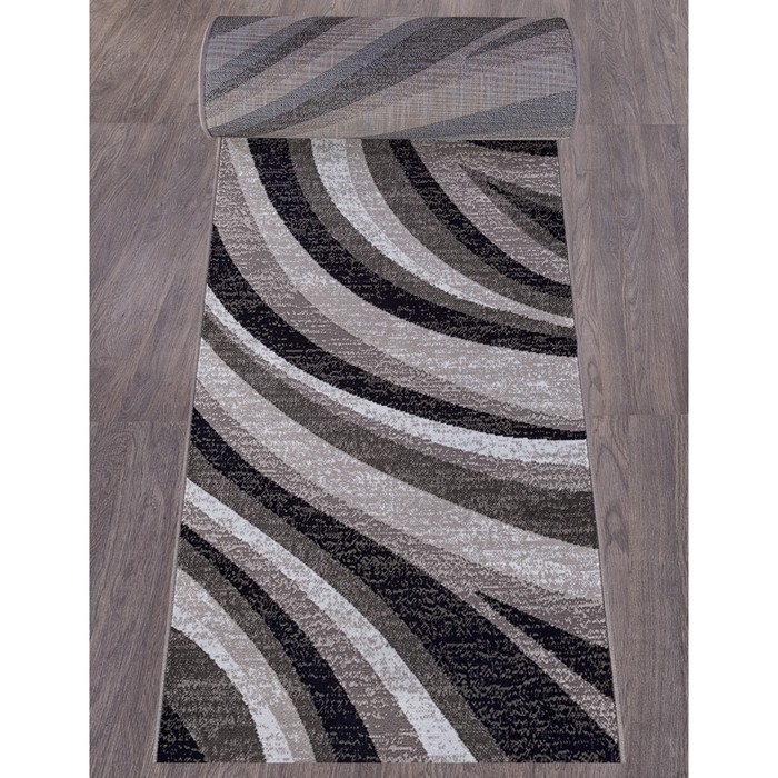 Ковровая дорожка Merinos Silver, размер 90x3000 см, цвет gray ковровая дорожка merinos makao размер 120x2000 см цвет f gray