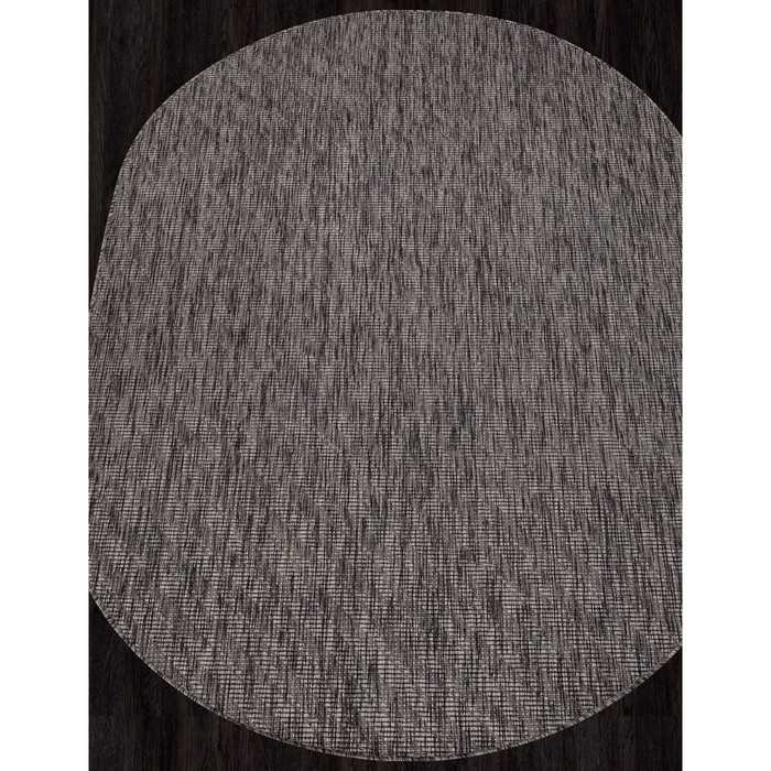 

Ковёр овальный Vegas S112, размер 140x200 см, dark gray