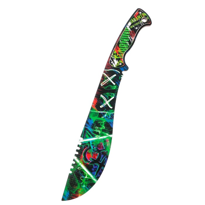 Сувенир деревянный нож мачете "Грффити", 65 см