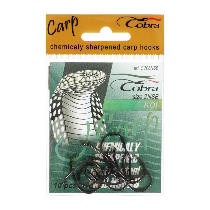 Крючок "COBRA" 708 NSB-02 (набор 10 шт.)