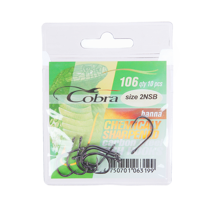 Крючок "COBRA" 106 NSB-02 (набор 10 шт.)