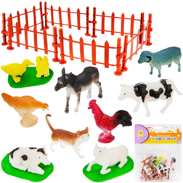 Игровой набор домашних животных «Удивительные животные», 9 фигурок