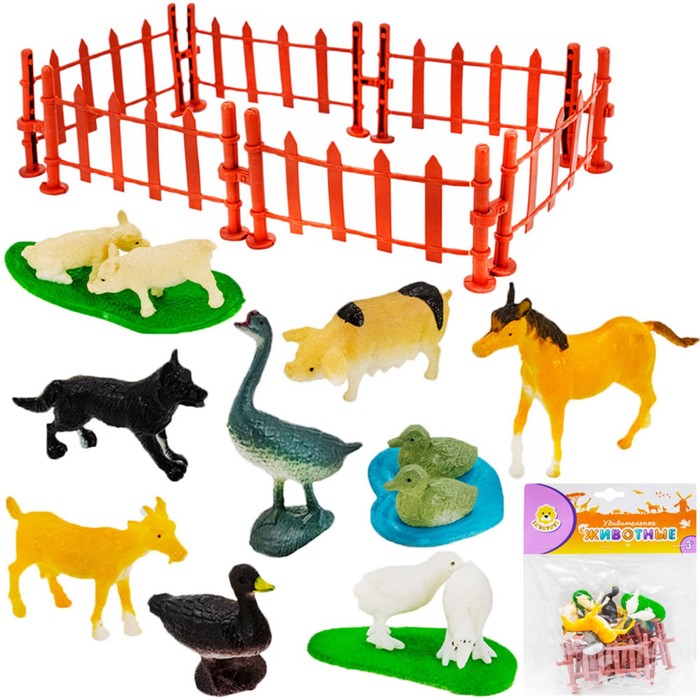 Игровой набор домашних животных «Удивительные животные», 9 фигурок