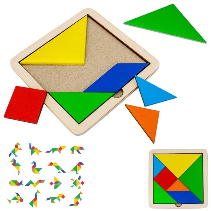 Деревянная головоломка, 8 деталей