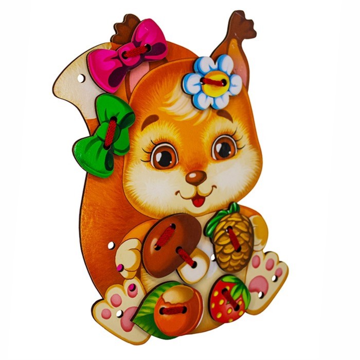 Деревянная шнуровка «Бельчонок»