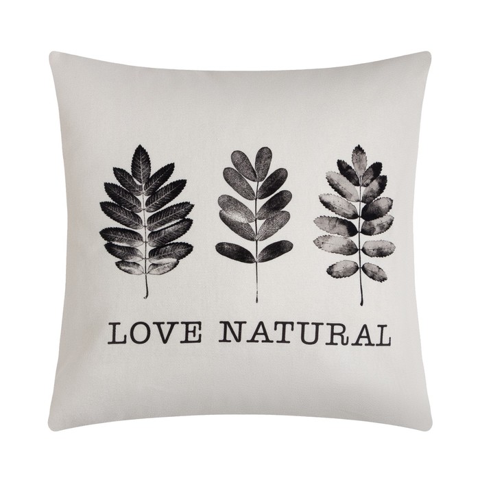 

Наволочка декоративная Этель Natural print (вид 1), 40 х 40 см, 100% хлопок