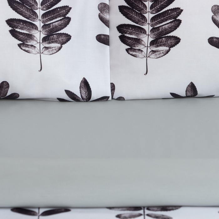 фото Постельное бельё "этель" дуэт natural print 143х215 см - 2 шт, 220х240 см, 50х70 см -2 шт, мако-сатин