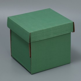 Складная коробка «Оливковая», 15х15х15 см