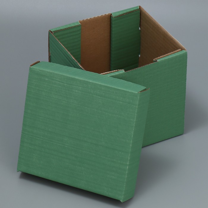 Складная коробка «Оливковая», 15х15х15 см