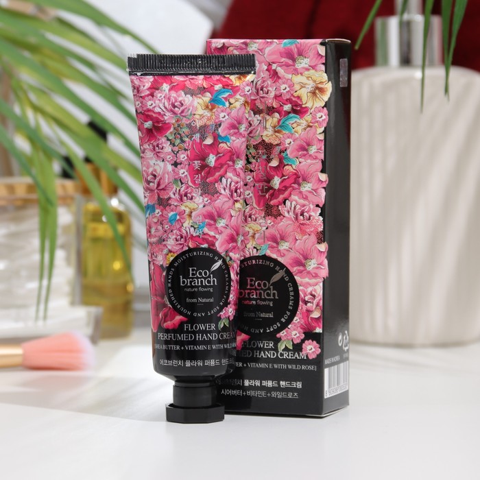 Крем для рук Eco branch с экстрактом розы и маслом ши, 40 г
