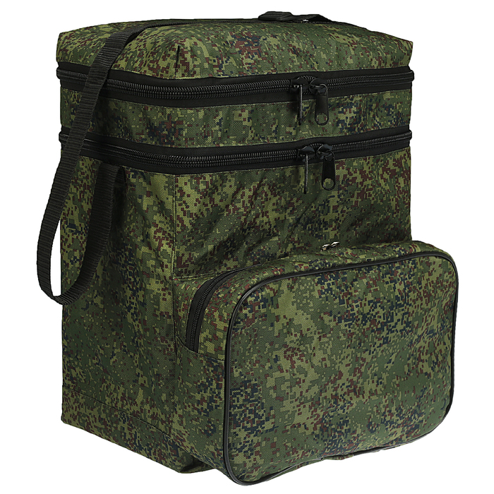 Ящик зимний оцинкованный двухсекционный ДМ, в сумке, 22 л