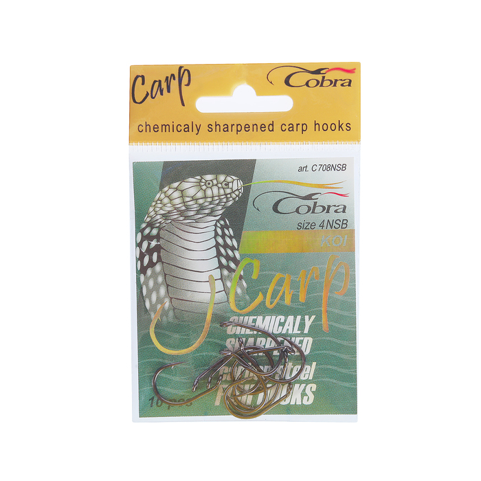Крючок "COBRA" 708 NSB-04(набор 10 шт.)