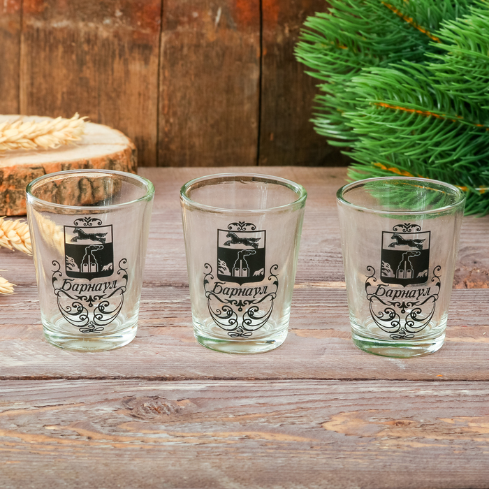 Набор из 3-х рюмок «Барнаул»