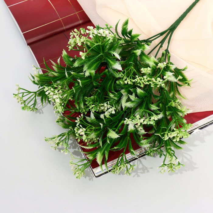 Букет Ландыш майский 29 см, бело-зелёный цена и фото