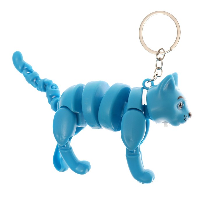 Развивающая игрушка «Кот» световая на брелке, цвета МИКС развивающая игрушка кот световая на брелке цвета микс
