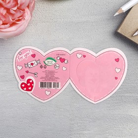 

Валентинка "Сердечко дарю only for you!" глиттер, 8,3х8,6 см