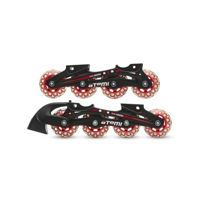 аксессуары для зимнего спорта atemi роликовая рама cross для хоккейных коньков Роликовая рама Cross для хоккейных коньков, черно-красный, размер 34-37