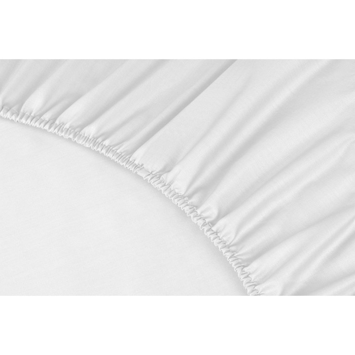 фото Простыня на резинке «моноспейс», размер 90х200х23 см, цвет белый ecotex