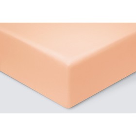 Простыня на резинке «Моноспейс», размер 90х200х23 см, цвет персиковый