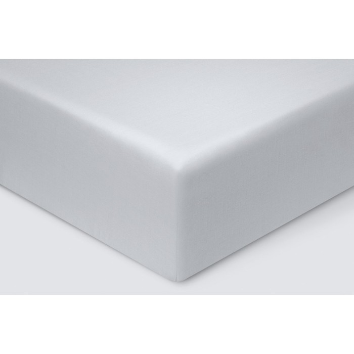 фото Простыня на резинке «моноспейс», размер 90х200х23 см, цвет серый ecotex