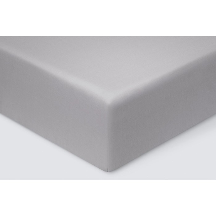 фото Простыня на резинке «моноспейс», размер 90х200х23 см, цвет темно-серый ecotex