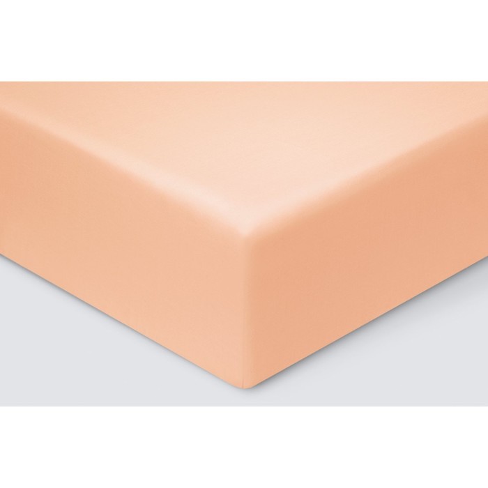Простыня на резинке «Моноспейс», размер 140х200х23 см, цвет персиковый