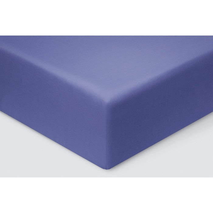 фото Простыня на резинке «моноспейс», размер 140х200х23 см, цвет синий ecotex