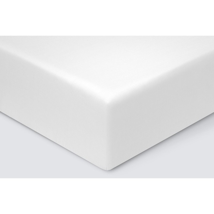 фото Простыня на резинке «моноспейс», размер 180х200х23 см, цвет белый ecotex