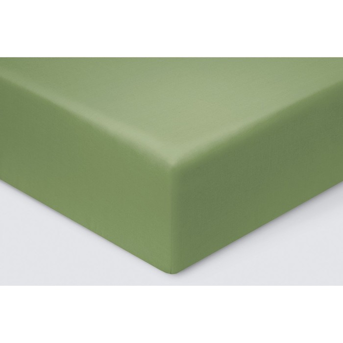 фото Простыня на резинке «моноспейс», размер 180х200х23 см, цвет зеленый ecotex