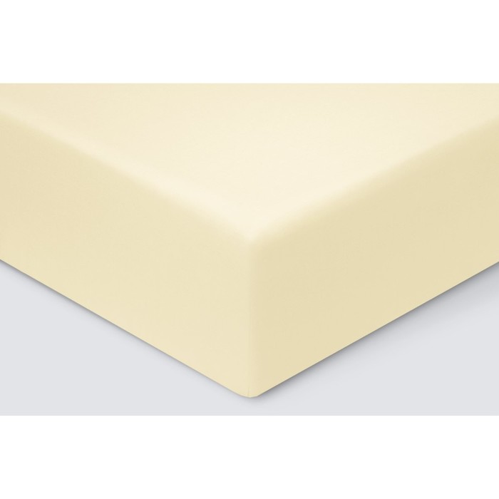 фото Простыня на резинке «моноспейс», размер 200х200х23 см, цвет ванильный ecotex