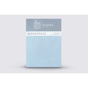 Простыня 1.5 сп «Моноспейс», размер 150х215 см, цвет голубой