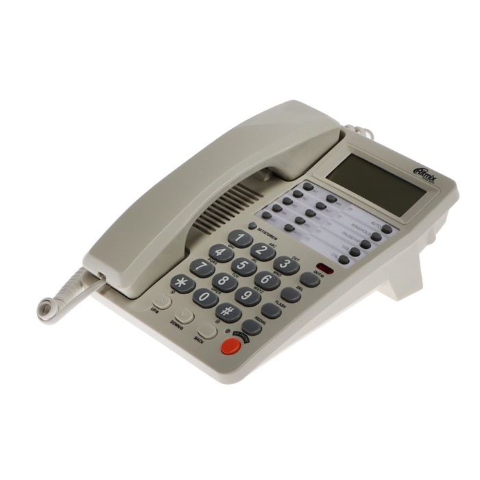 цена Телефон Ritmix RT-495, Caller ID, однокнопочный набор, память номеров, спикерфон, белый