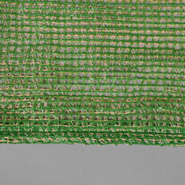 фото Сетка затеняющая для забора, маскировочная, зелёно-бежевая, плотность 40 г/м², длина 3 м, ширина 3 м
