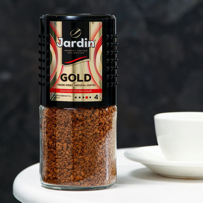 Кофе растворимый ЖАРДИН Голд, 95 г кофе якобс бразилиан селекшн 95 г растворимый ст б