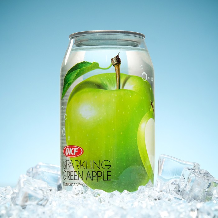 OKF Sparkling Green Apple Напиток б/а газир. со вкусом зеленого яблока, 350 мл