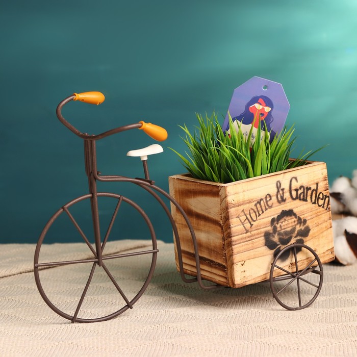 фото Кашпо-велосипед "для тебя" 29х11х19см take it easy