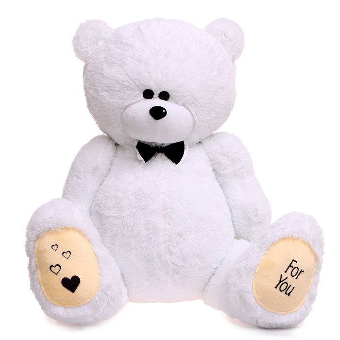 Мягкая игрушка «Мишка Дедди», цвет белый, 130 см мягкая игрушка мишка дедди цвет белый 100 см