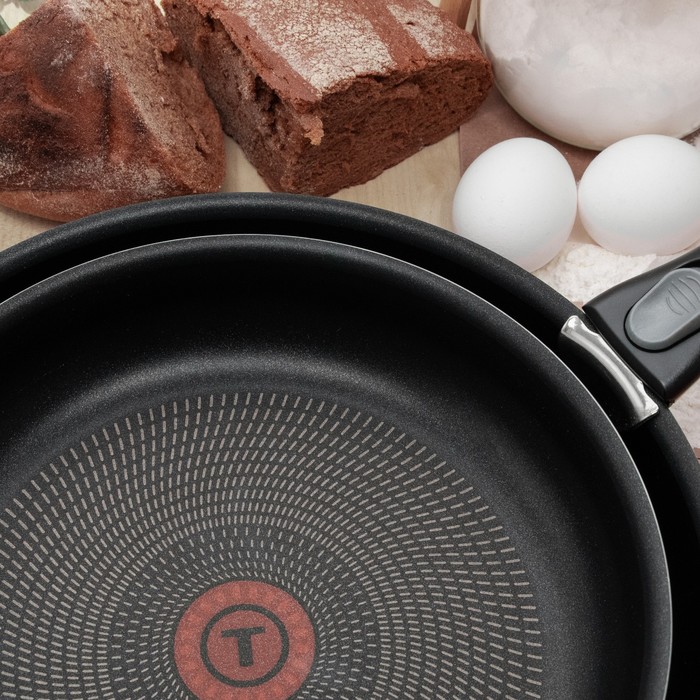 

Набор Tefal, 3 предметов: 2 сковороды - d=22/26, съёмная ручка