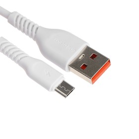 Кабель ONE DEPOT S08WM, microUSB - USB, 2.4 А, 1 метр, белый Ош