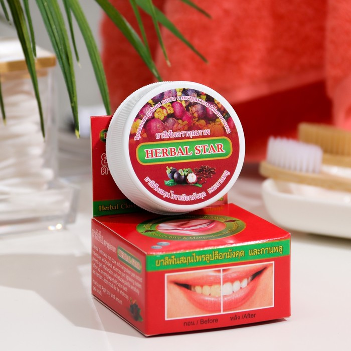 Зубная паста Herbal Star мангостин + гвоздика, 30 г