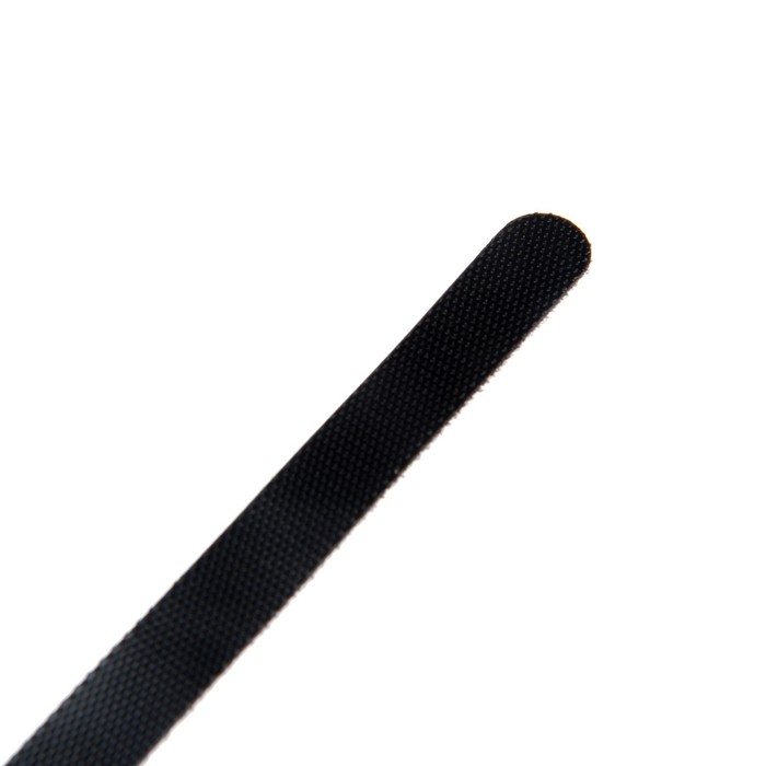 Стяжки-липучки для проводов 150Х10Х1,5 мм ТУНДРА, цвет черный, 10 шт