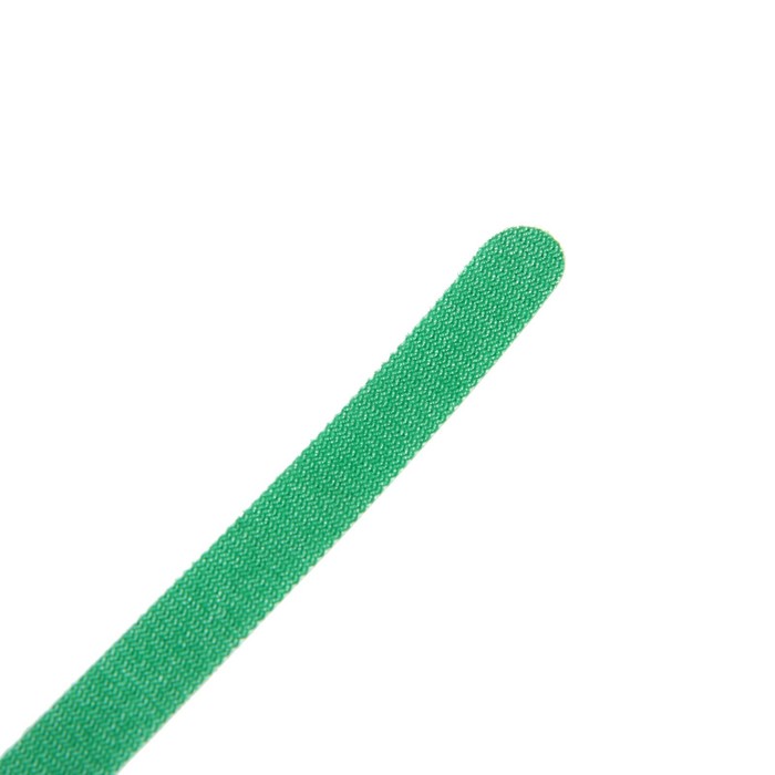 Стяжки-липучки для проводов 150Х10Х1,5 мм ТУНДРА, цвет зеленый, 10 шт.
