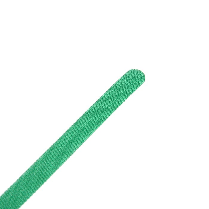 Стяжки-липучки для проводов 150Х10Х1,5 мм ТУНДРА, цвет зеленый, 10 шт.