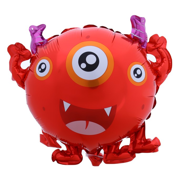 Шар фольгированный 14 «Добрый монстрик-циклоп», красный зачарованный подарочный шар добрый