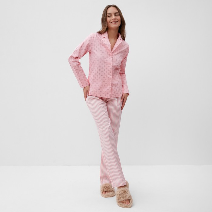 

Пижама женская (рубашка и брюки) KAFTAN "Сердца" размер 48-50