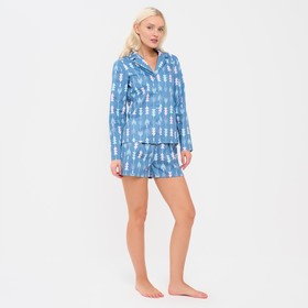 

Пижама женская (рубашка и шорты) KAFTAN "Стрелы" р. 48-50