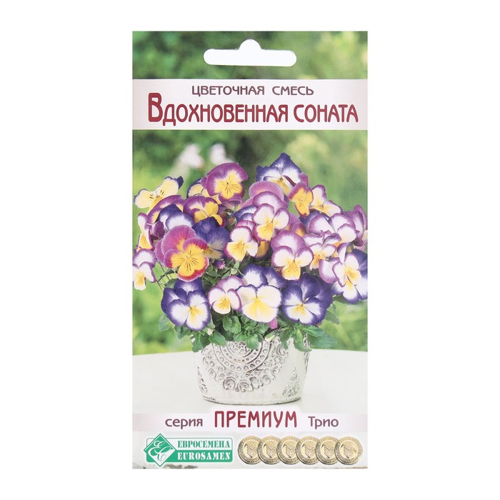 

Семена Цветов Цветочная смесь Вдохновенная Соната, 6 шт
