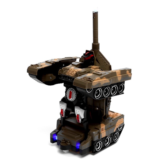 Робот радиоуправляемый "Танк", трансформируется, световые и звуковые эффекты, МИКС