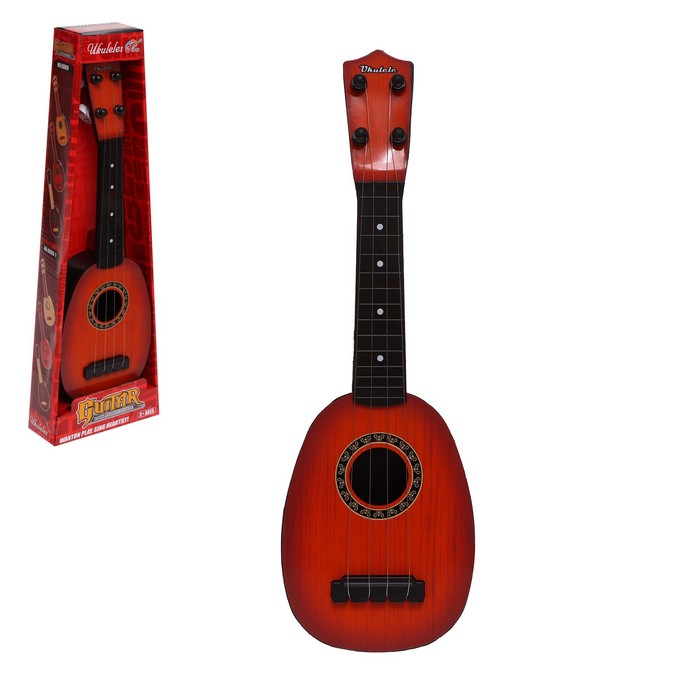 Игрушка музыкальная «Гитара. Укулеле», 4 струны, цвета МИКС