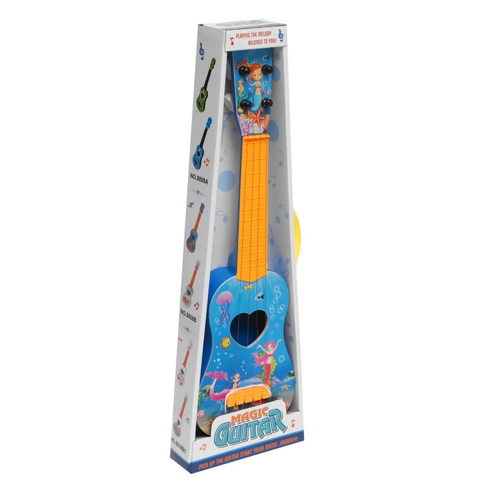 Игрушка музыкальная, гитара "Волшебный мир", 4 струны, цвета МИКС